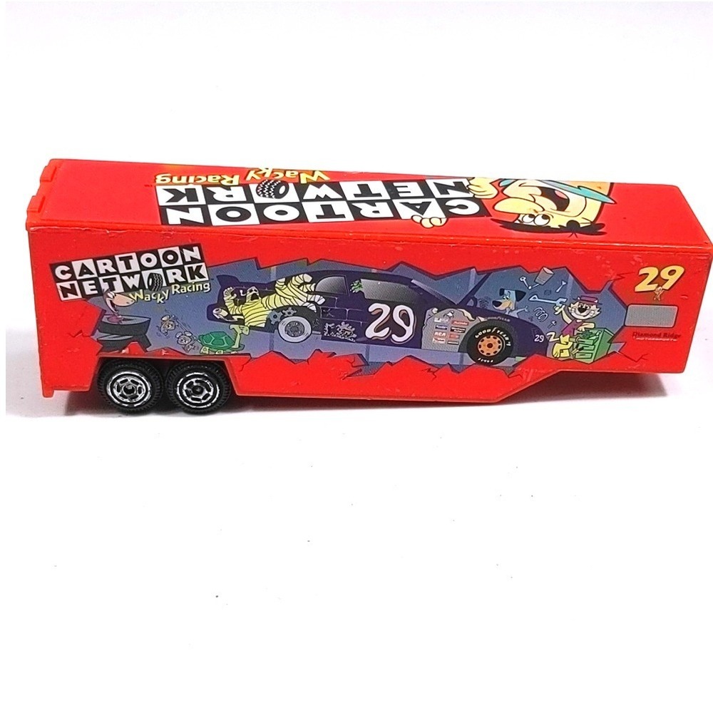 VTG 1996 Racing Champion Cartoon Network Wacky Racing Hauler Trailer Flintstones
